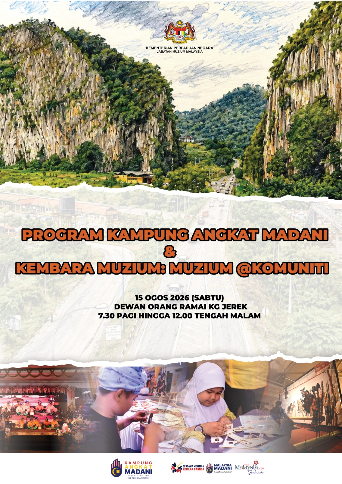 PROGRAM KAMPUNG ANGKAT MADANI & KEMBARA MUZIUM: MUZIUM @KOMUNITI